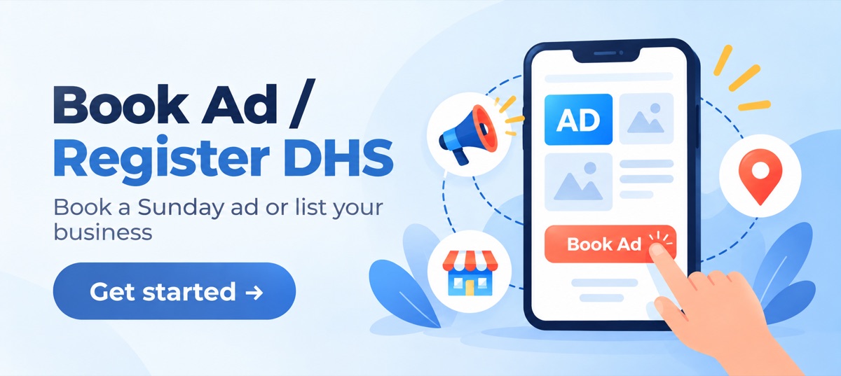 Book Ad / Register DHS
